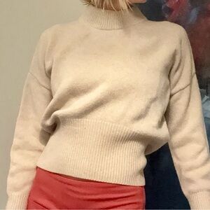 Vanessa Bruno Cream Turtleneck Sweater